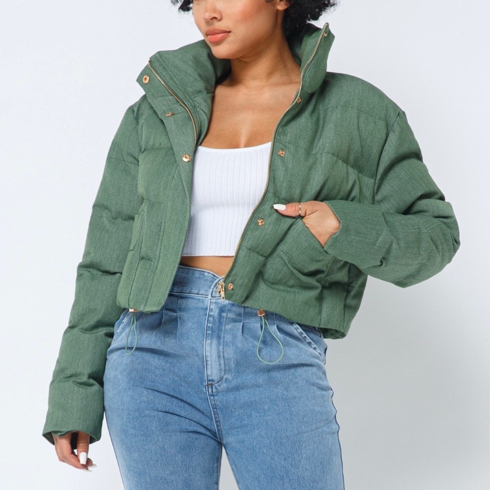 Crop Puff Coat